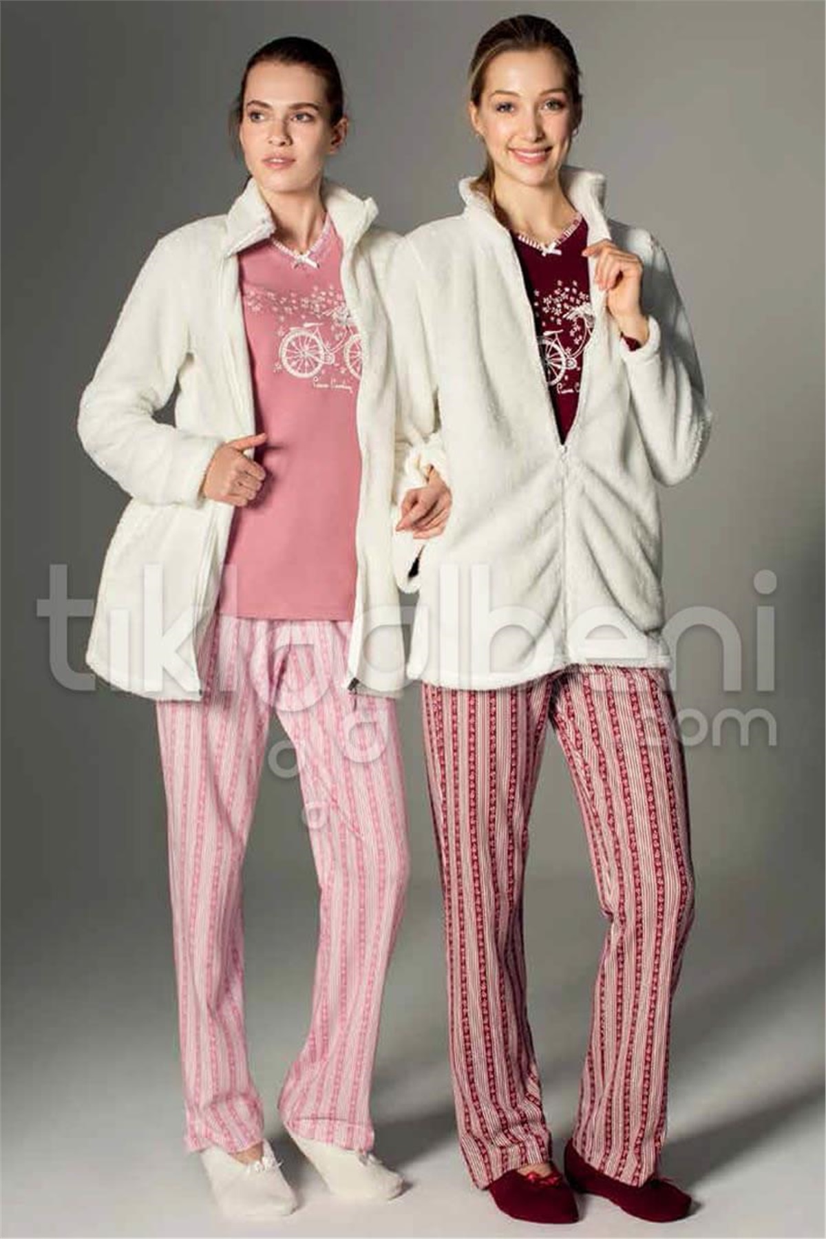 Pierre Cardin 3052 Bayan 3'Lü Pijama Takımı