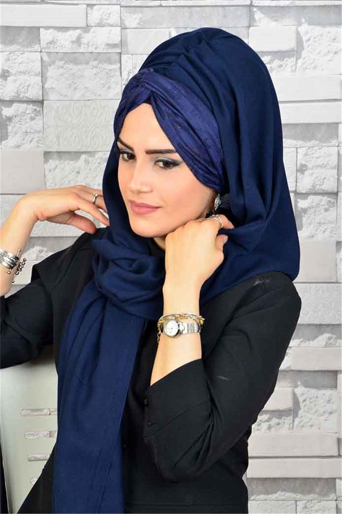 Bd3044 fini foulard Hazir Burgu Bandana türban Sal Tesettür Hijab Khimar 