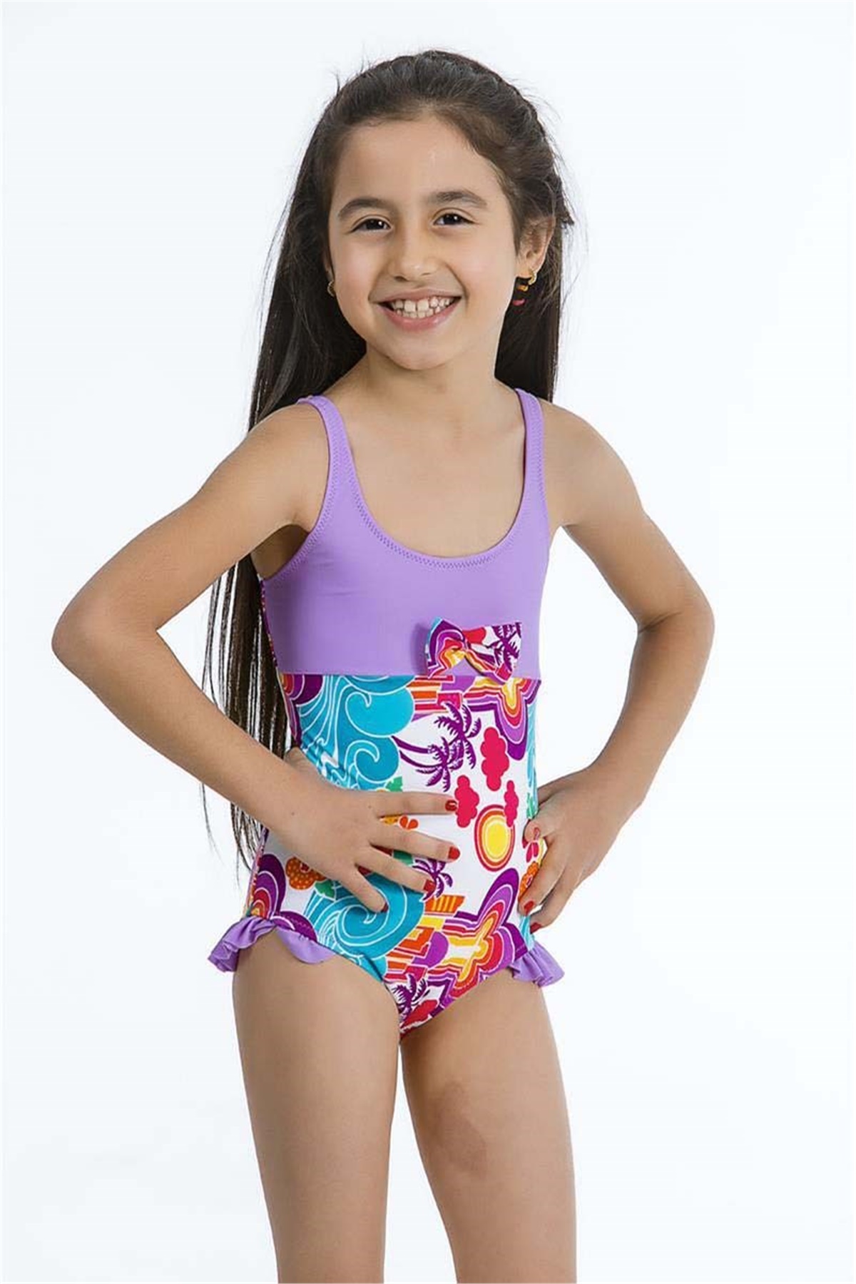 Kız Çocuk Yüzücü Mayo 306811-216