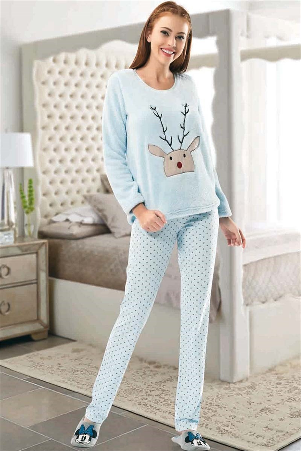 Bayan Polar Pijama Takımı Nbb 66169