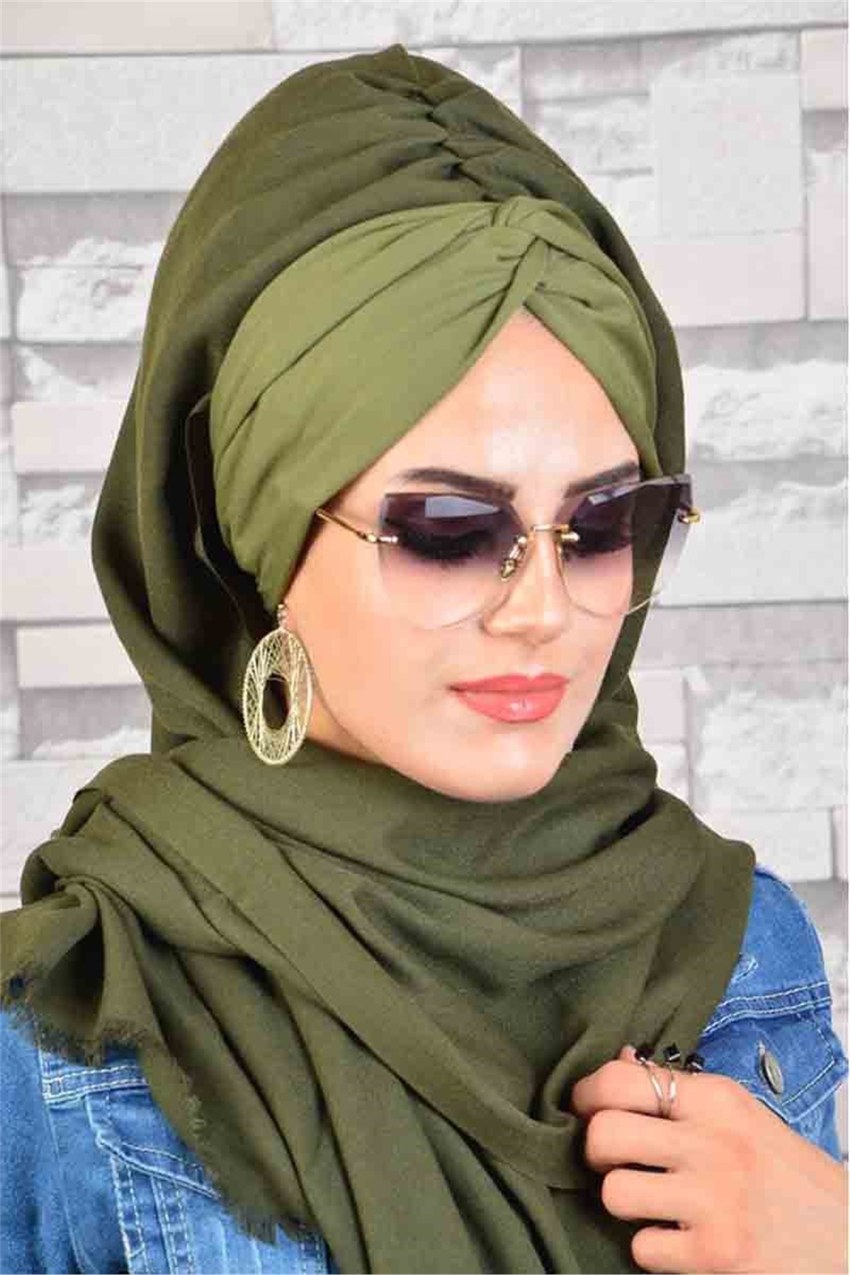 Bd3060 fini foulard Hazir Burgu Bandana türban Sal Tesettür Hijab Khimar