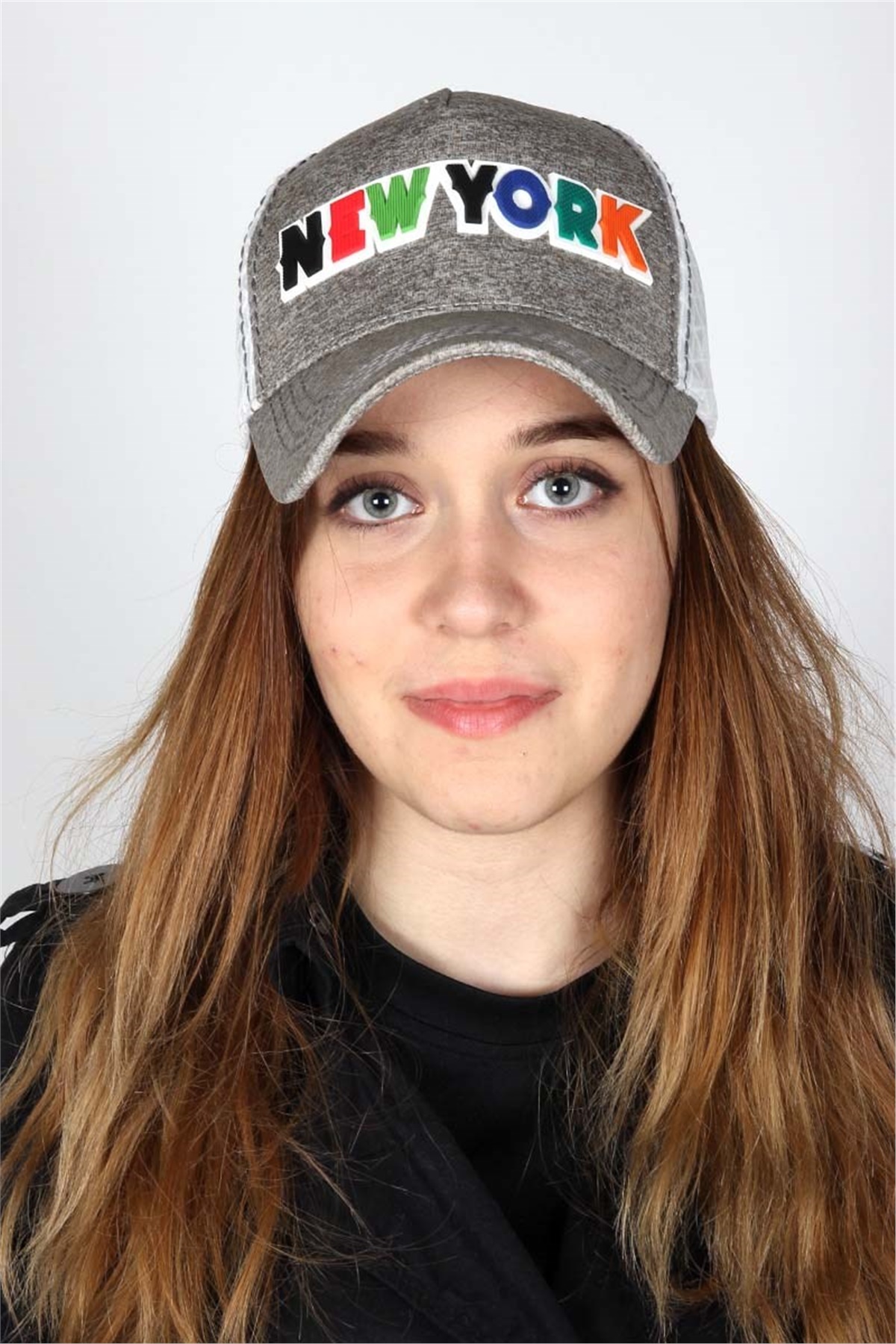 New York Kadın Şapkası S1157 - Gri