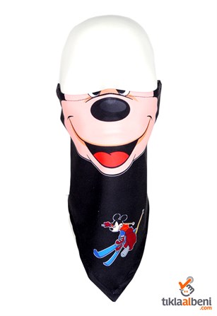 Erkek Çocuk Kar Maskesi, Miki Mouse Kayak Maskesi 