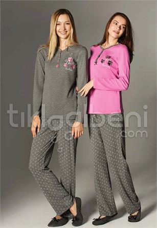 Pierre Cardin 3057 Bayan Patlı Pijama Takım